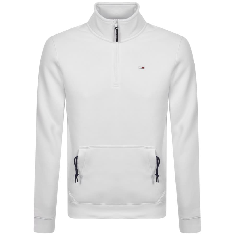Alternative Image for ProductTommy Jeans Half Zip Sweatshirt White1